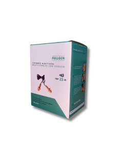 Tapones Auditivos de Silicona con Cordón Fullgen (100 Unidades)