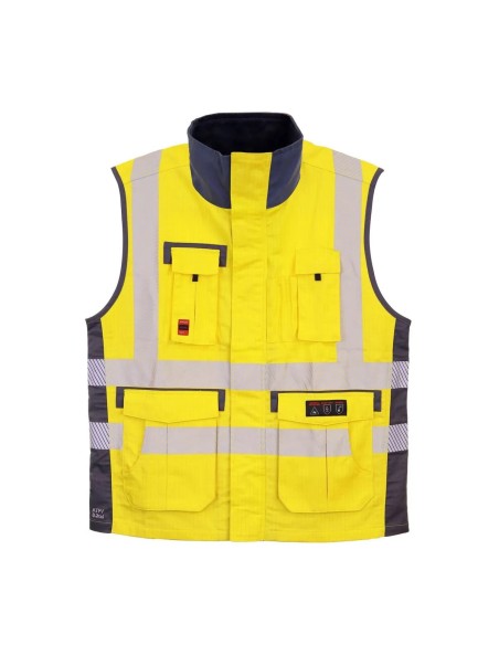 Chaleco Geologo Ignifugo Absolute Fire FRSVT NFPA 13034 Amarillo