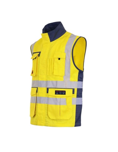 Chaleco Geologo Ignifugo Absolute Fire FRSVT NFPA 13034 Amarillo