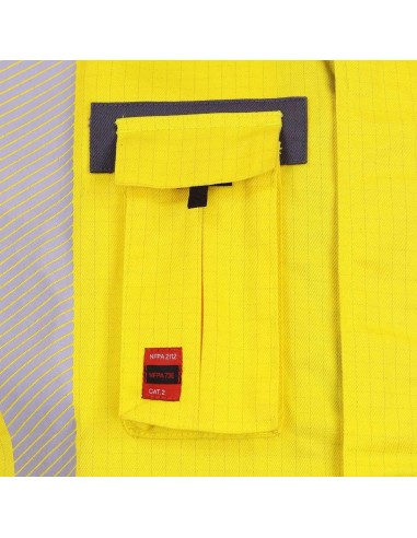 Chaleco Geologo Ignifugo Absolute Fire FRSVT NFPA 13034 Amarillo