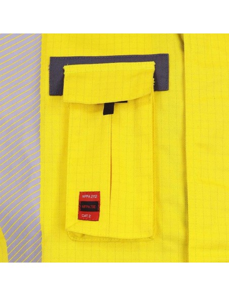 Chaleco Geologo Ignifugo Absolute Fire FRSVT NFPA 13034 Amarillo
