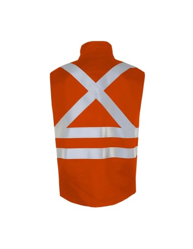 Chaleco Geologo Ignifugo Absolute Fire EN11612 + AS 9,5cal Naranjo