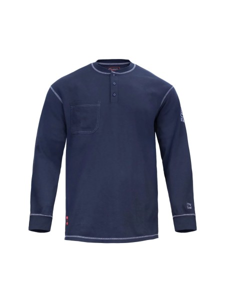 Polera Ignífuga Henley FRHST NFPA Azul Absolute Fire Polera Ignífuga Henley FRHST NFPA Azul Absolute Fire
