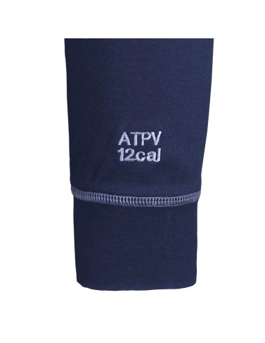 Polera Ignífuga Henley FRHST NFPA Azul Absolute Fire