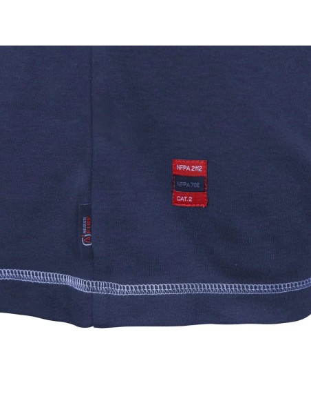 Polera Ignífuga Henley FRHST NFPA Azul Absolute Fire Polera Ignífuga Henley FRHST NFPA Azul Absolute Fire