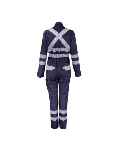 Overol Ignifugo Absolute Fire Antiest. FRCT NFPA 13034 Mujer Azul/Beige