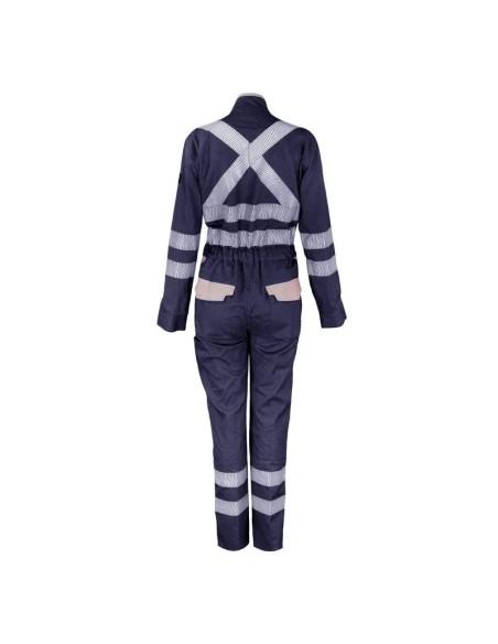 Overol Ignifugo Absolute Fire Antiest. FRCT NFPA 13034 Mujer Azul/Beige