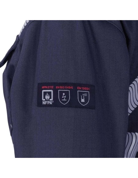 Overol Ignifugo Absolute Fire Antiest. FRCT NFPA 13034 Mujer Azul/Beige