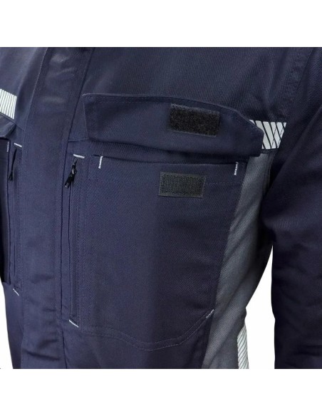 Chaqueta Slack Ignífuga Antiestático NFPA Azul Marino Chaqueta Slack Ignífuga Antiestático NFPA Azul Marino