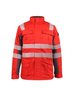 Parka Ignifuga Absolute Fire Antiestática FRWJT NFPA 13034 Roja