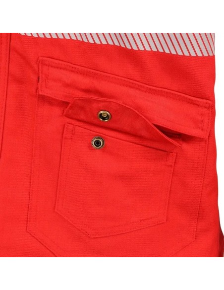 Parka Ignifuga Absolute Fire Antiestática FRWJT NFPA 13034 Roja