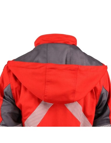 Parka Ignifuga Absolute Fire Antiestática FRWJT NFPA 13034 Roja