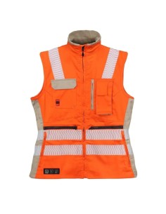 Chaleco Geologo Ignifugo Absolute Fire FRSVT NFPA 13034 Mujer Naranjo – Beige