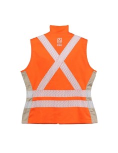 Chaleco Geologo Ignifugo Absolute Fire FRSVT NFPA 13034 Mujer Naranjo – Beige 2