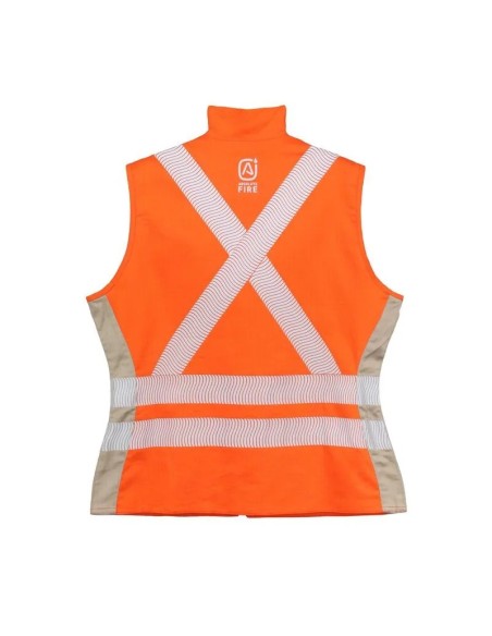 Chaleco Geologo Ignifugo Absolute Fire FRSVT NFPA 13034 Mujer Naranjo – Beige