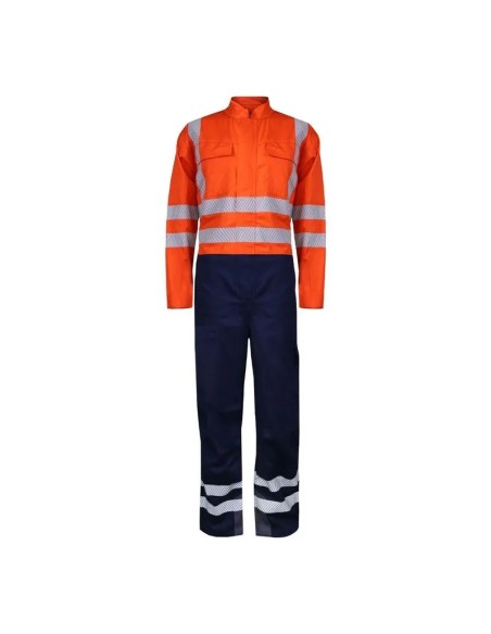 Overol Ignífugo Antiestático Naranja-Azul Overol Ignífugo Antiestático Naranja-Azul