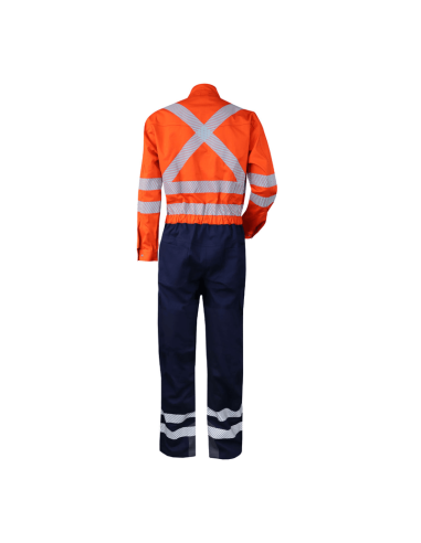 Overol Ignífugo Antiestático Naranja-Azul