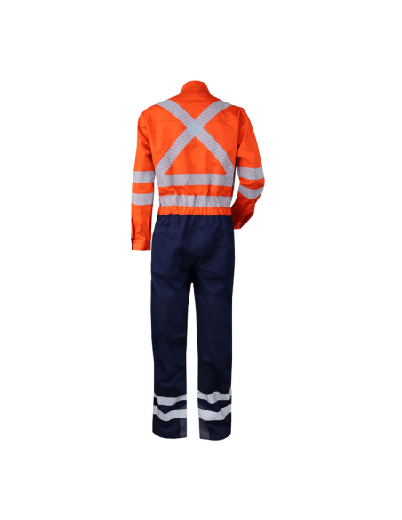 Overol Ignífugo Antiestático Naranja-Azul Overol Ignífugo Antiestático Naranja-Azul
