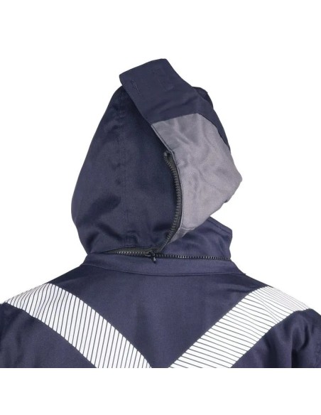 Parka Ignifuga Absolute Fire Antiestática FRWJT NFPA 13034 Azul Marino