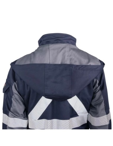 Parka Ignifuga Absolute Fire Antiestática FRWJT NFPA 13034 Azul Marino