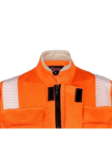 Overol Ignífugo NFPA 13034 Mujer Naranja/Beige