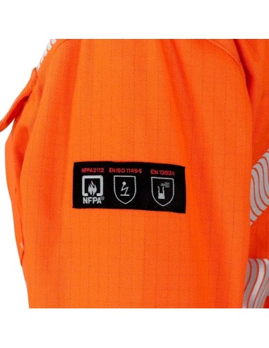 Overol Ignífugo NFPA 13034 Mujer Naranja/Beige