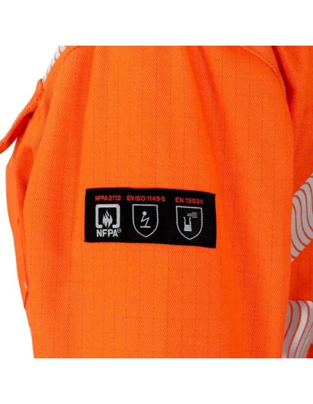 Overol Ignífugo NFPA 13034 Mujer Naranja/Beige Overol Ignífugo NFPA 13034 Mujer Naranja/Beige