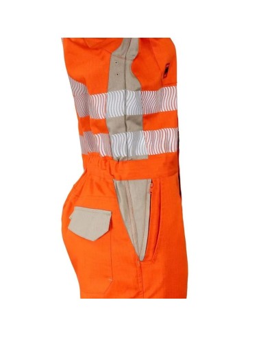 Overol Ignífugo NFPA 13034 Mujer Naranja/Beige