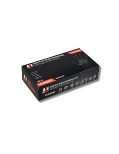 Guantes de Nitrilo Descartables Allman Negro 3,5 Gr. 100 Uni 2