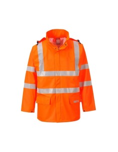 Chaqueta Impermeable Ignifugo PU Portwest FR41 Naranja