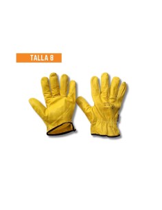 Guantes Cabritilla Amarillo Talla 8