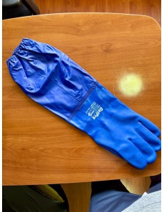 Guante Pvc Showa 690 Azul 60cm 2