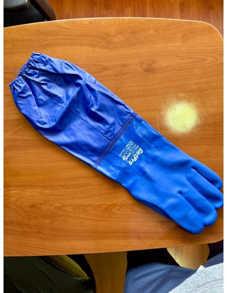 Guante Pvc Showa 690 Azul 60cm