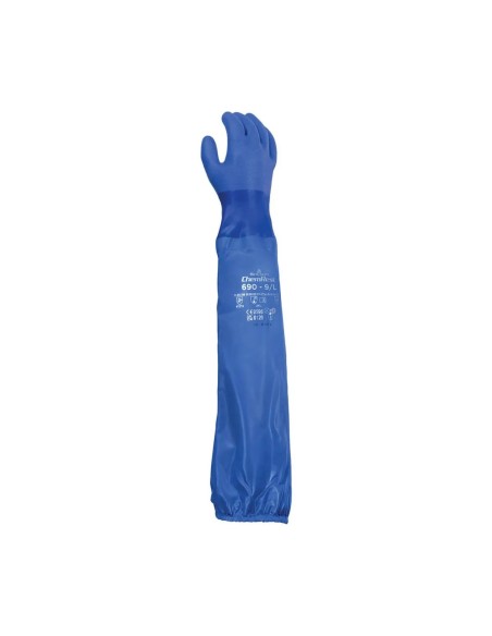 Guante Pvc Showa 690 Azul 60cm