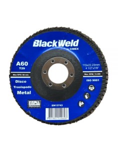 DISCO TRASLAPADO METAL 4,5"/GRANO 60 - BLACKWELD (BW-45115-A60)