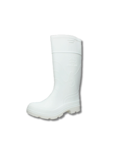 Bota de Seguridad Bata PVC Blanca Lactica sin Punta 2