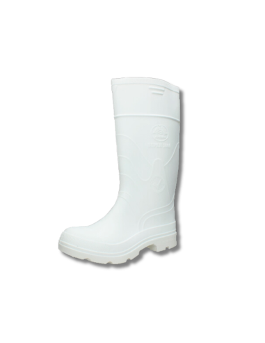 Bota de Seguridad Bata PVC Blanca Lactica sin Punta