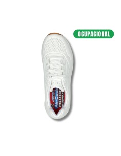 Zapatilla Ocupacional Mujer Skechers Uno Blanco 2