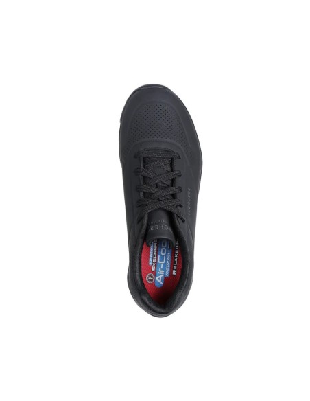Zapatilla Ocupacional Mujer Skechers Uno Negro