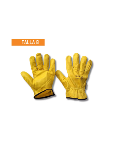 Guantes Cabritilla Amarillo Talla 8