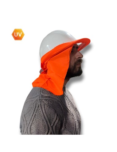 Cubrenuca para Casco Naranjo UV
