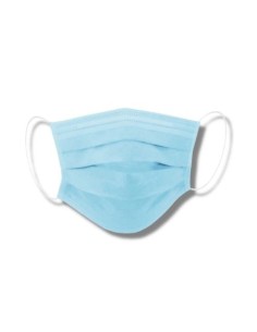 Mascarillas Desechables 3 pliegues Celestes 50 Und