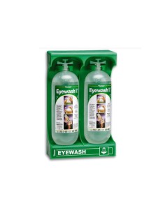 Botella Lavaojos Tobin Con Soporte Verde