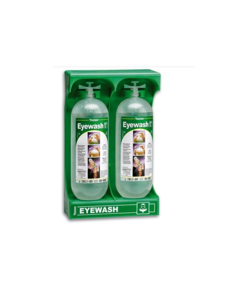 Botella Lavaojos Tobin Con Soporte Verde