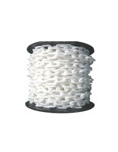 Cadena Plástica de Eslabón Blanco 50 M