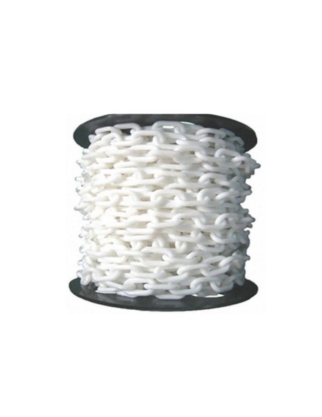 Cadena Plástica de Eslabón Blanco 50 M