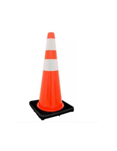 Cono de Señalización Vial 36 Pulgadas Doble Cinta Naranjo