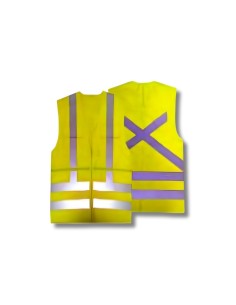 Chaleco de Seguridad Vial Estándar 360° Reflectante Amarillo Flúor