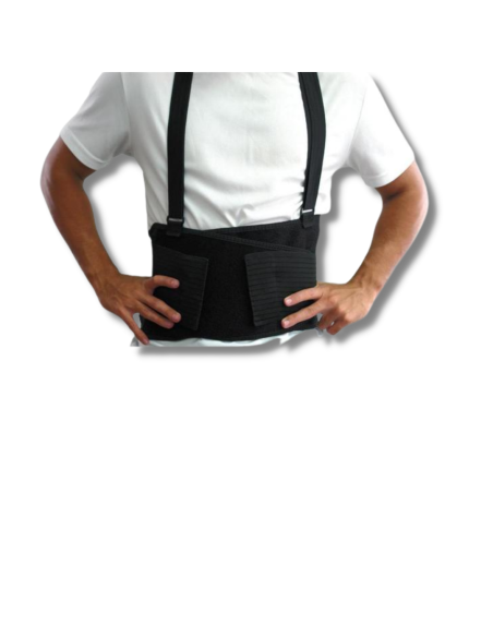 Faja de Protección Lumbar Elástica Negra