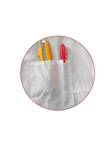 Cotona Poplin Manga Larga Blanca